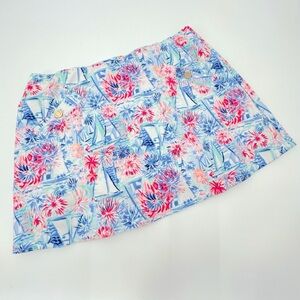 Lilly Pulitzer Sea to Shining Sea Fireworks Madison Skort Size: M
